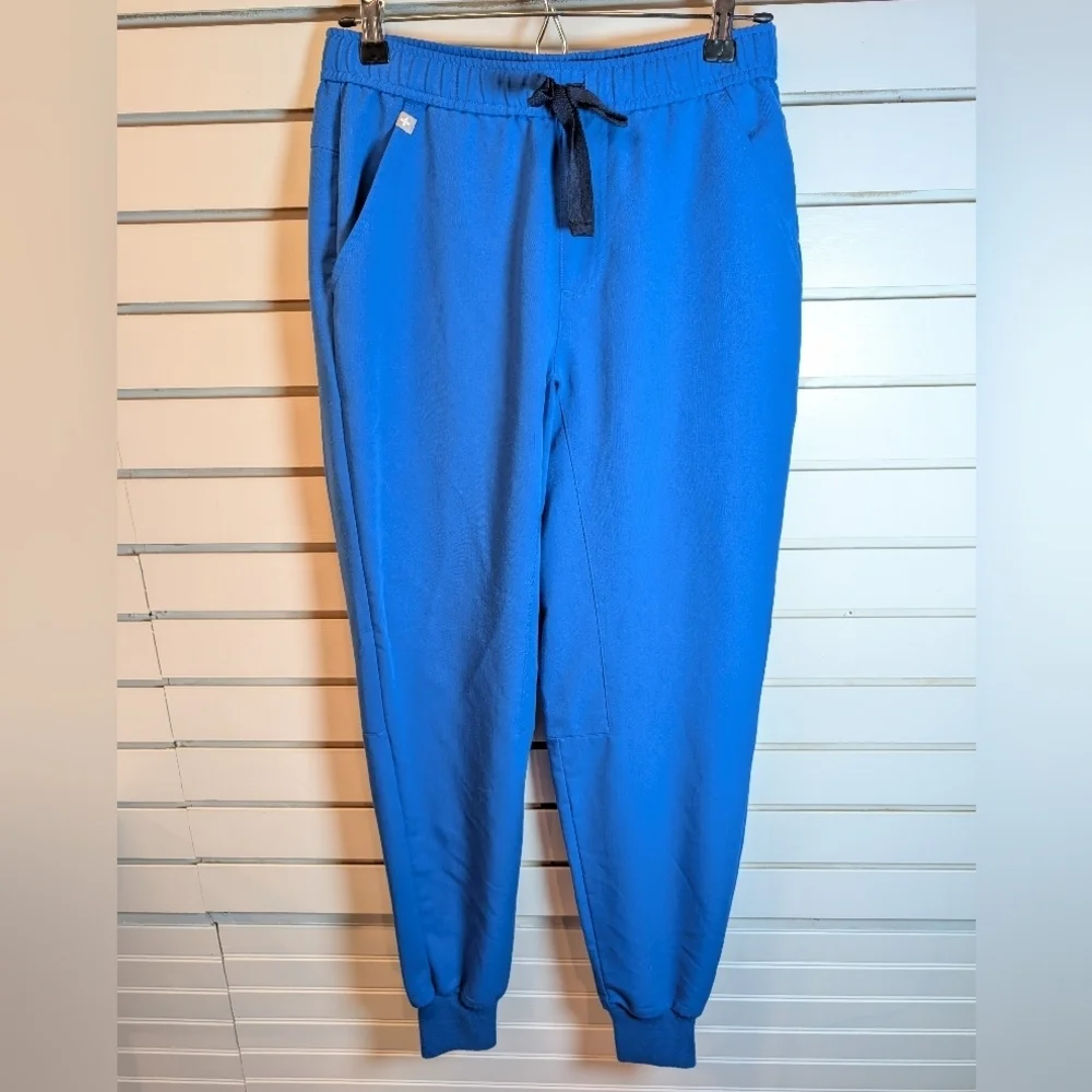 Figs Tansen Jogger Scrub Pants Technical Collection men's S Royal Blue NWOT